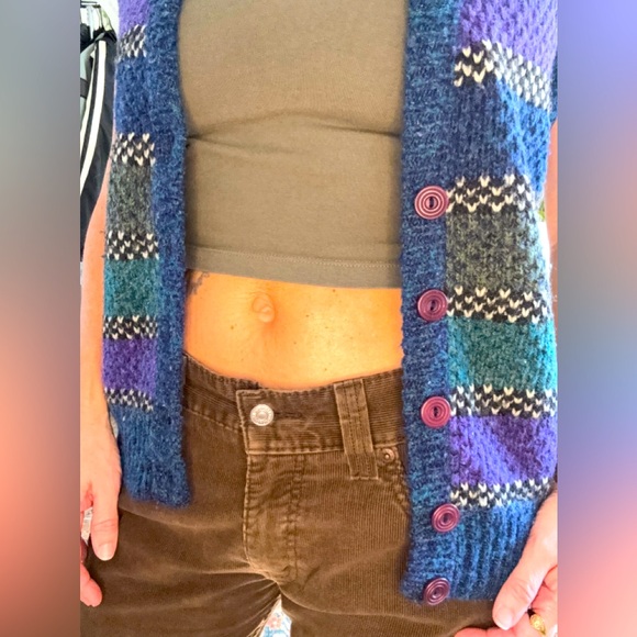 Vintage Sweater Vest by The Italian Mob Grandpa Sweater Unisex L 90’s Vintage - Picture 9 of 15